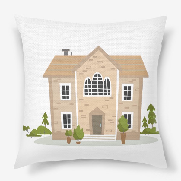 Подушка «Милый минималистичный дом»