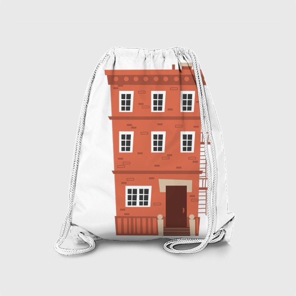 Рюкзак «Кирпичный многоэтажный дом»