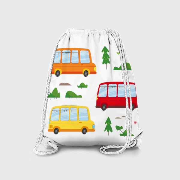 Рюкзак «Разноцветные автобусы»