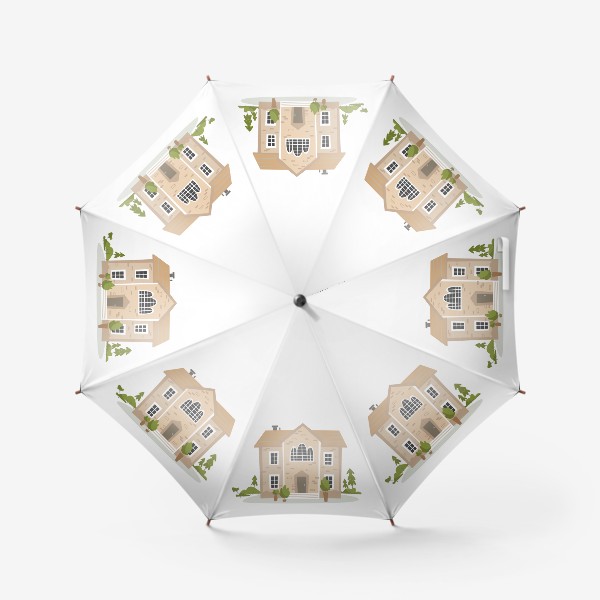 Зонт «Милый минималистичный дом»