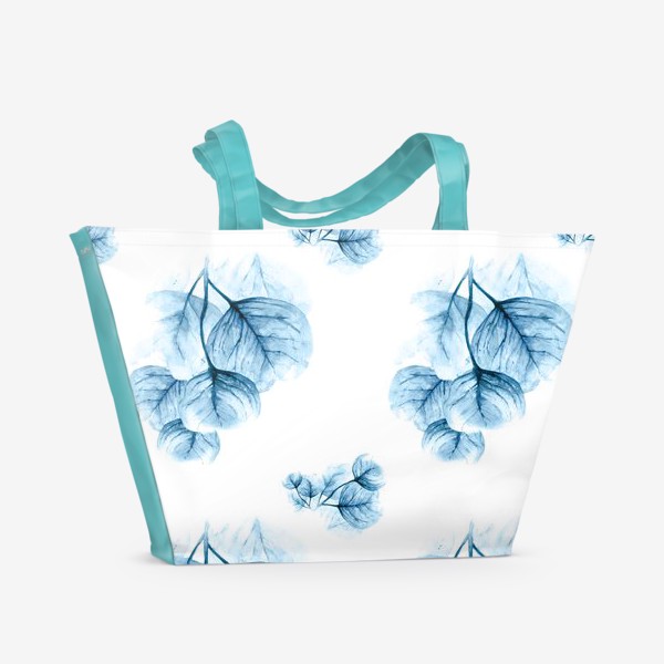 Пляжная сумка «Эвкалипт индиго»