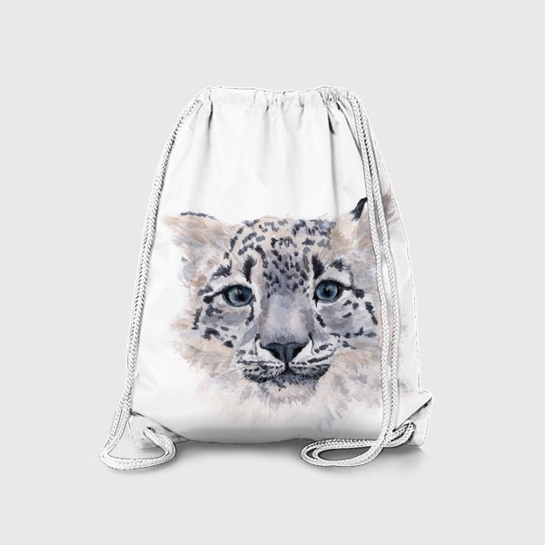 Рюкзак «портрет снежного барса или леопарда»