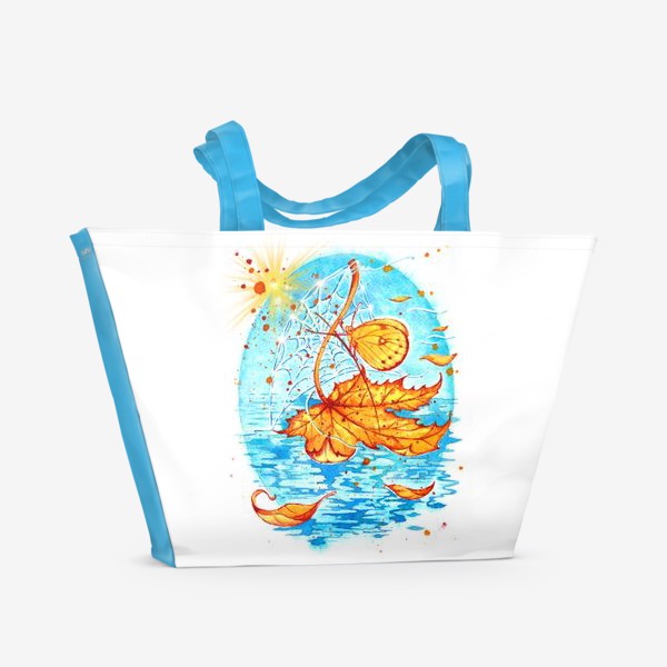 Пляжная сумка «Осенний кораблик»