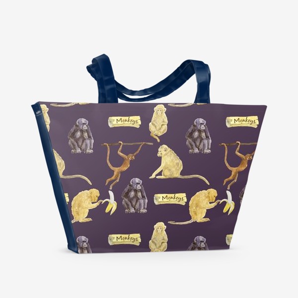 Пляжная сумка «Обезьяны (символ 2016года)»