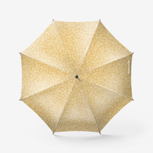 Зонт «Мелкие цветы на бежевом »
