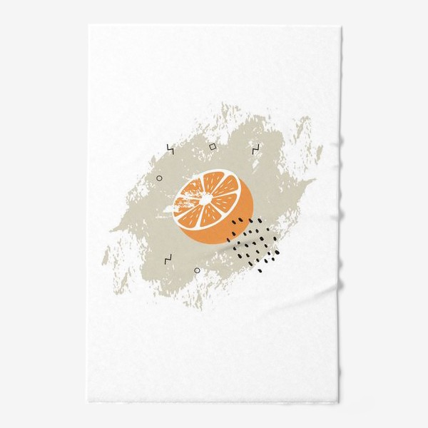 Полотенце «Апельсин в стиле Мемфис»