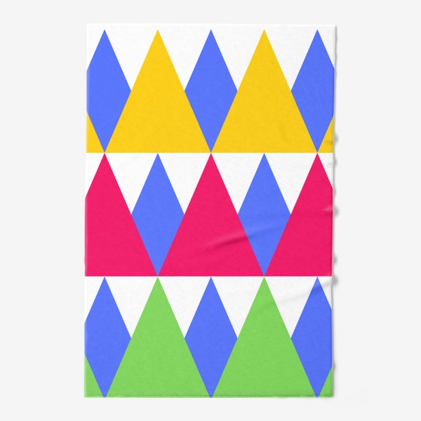 Полотенце «Яркие треугольники»