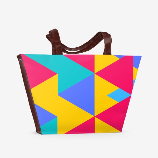 Пляжная сумка «Узор из треугольников»