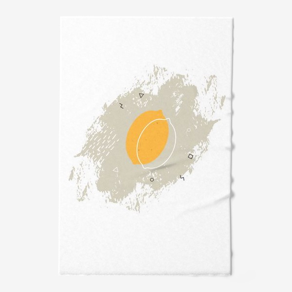 Полотенце «Лимон в стиле Мемфис»