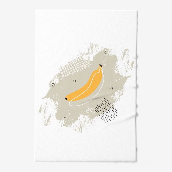 Полотенце «Банан в стиле Мемфис»