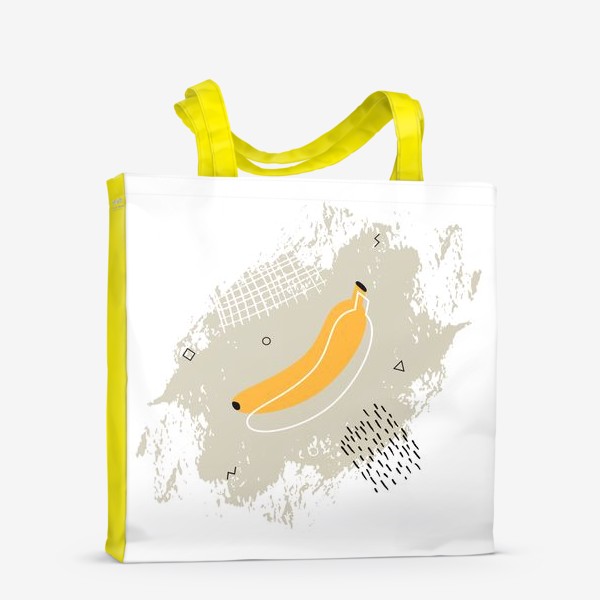 Сумка-шоппер «Банан в стиле Мемфис»