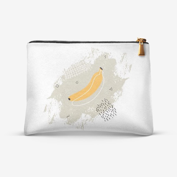 Косметичка «Банан в стиле Мемфис»