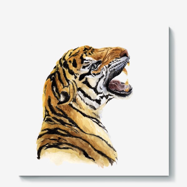 Холст «Портрет амурского тигра»