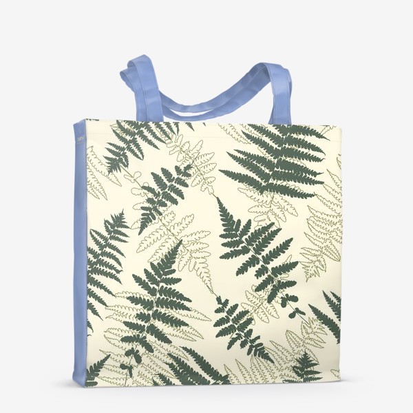 Сумка-шоппер «Лесной узор с папоротником»