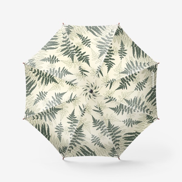 Зонт &laquo;Лесной узор с папоротником&raquo;
