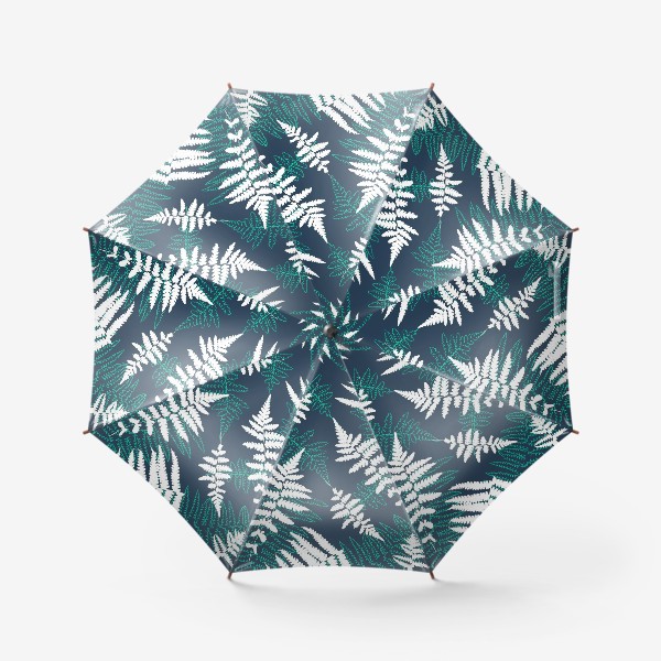 Зонт «Лесной узор с папоротником»