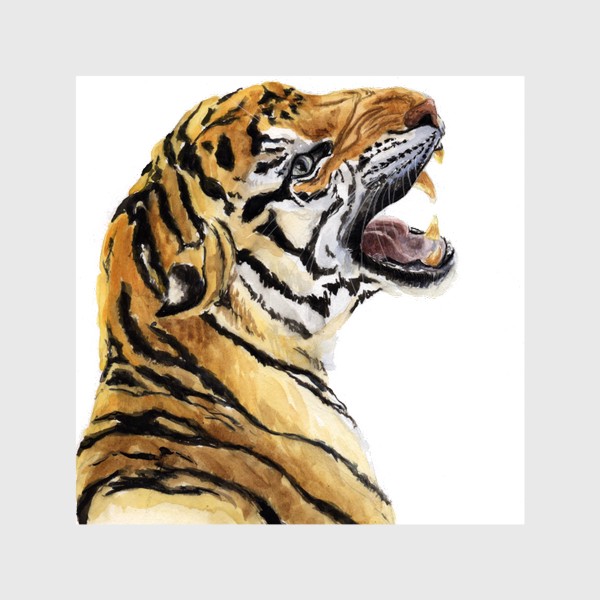 Шторы «Портрет амурского тигра»