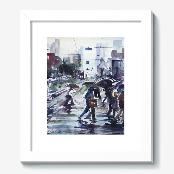 Картина «Дождливый город»