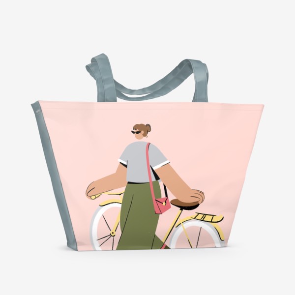 Пляжная сумка «Велопрогулка »