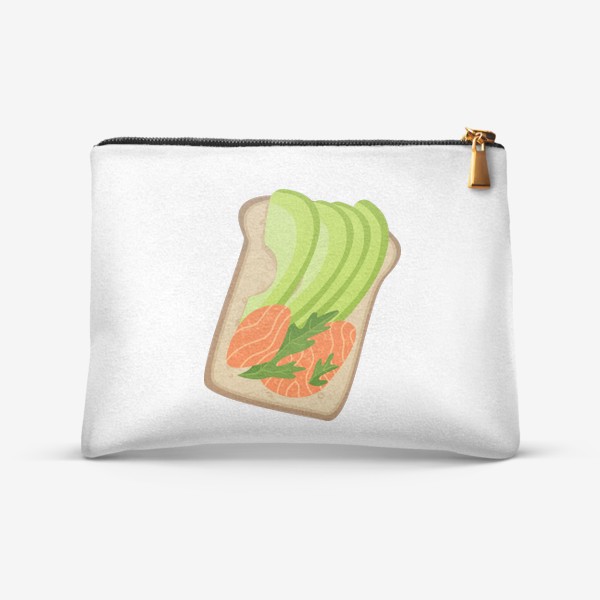 Косметичка «Бутерброд с семгой и авокадо»