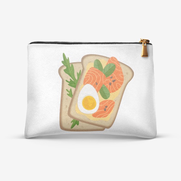 Косметичка «Бутерброд с семгой и яйцом»
