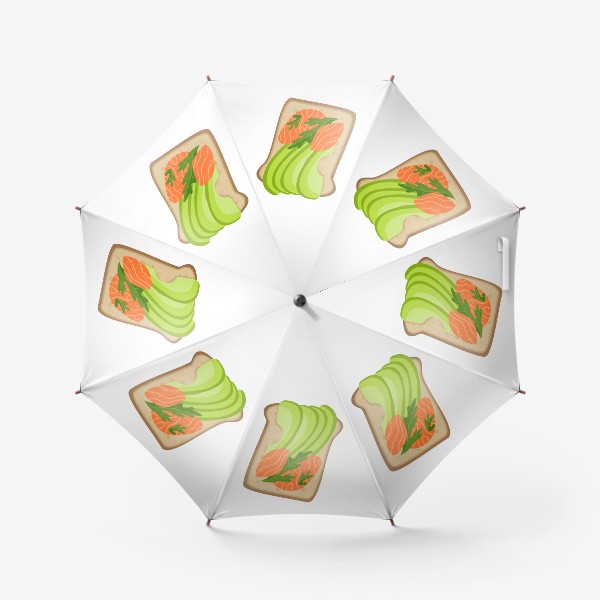 Зонт «Бутерброд с семгой и авокадо»