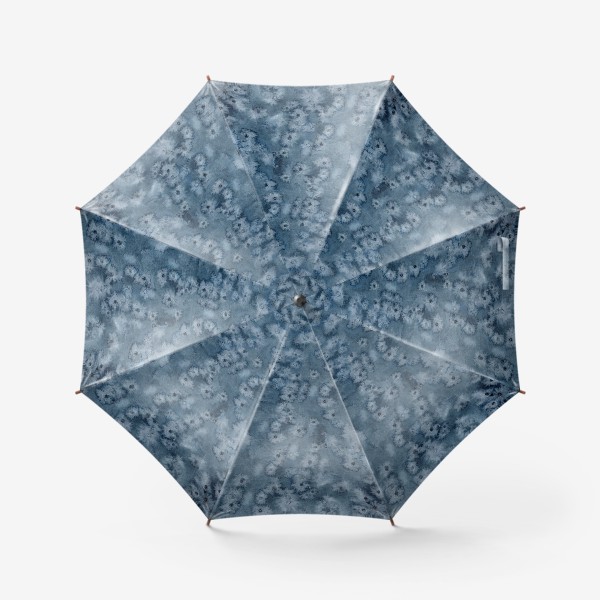 Зонт «Абстракция, акварель, серый.»