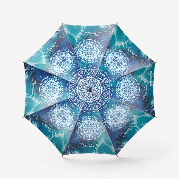 Зонт «Мандала красивая жизнь»