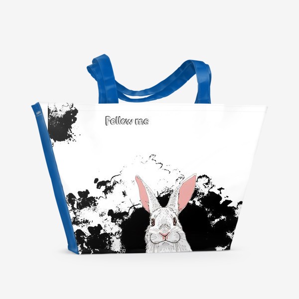 Пляжная сумка &laquo;Следуй за белым кроликом&raquo;