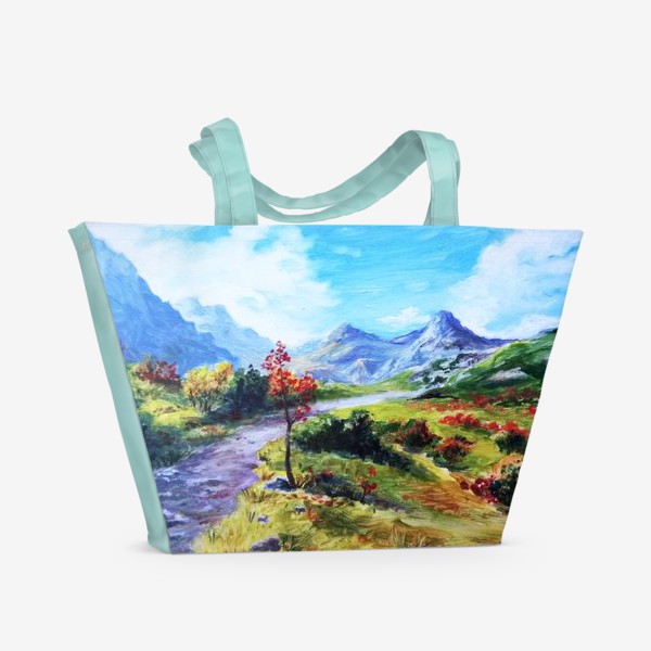 Пляжная сумка «Осень в горах»