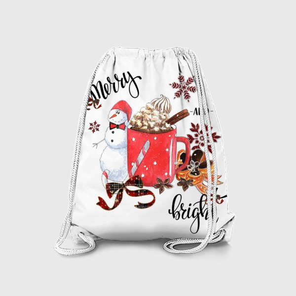 Рюкзак «Снеговик с горячим какао»