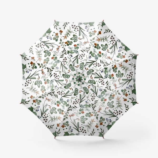 Зонт «Акварельный цветочный узор»
