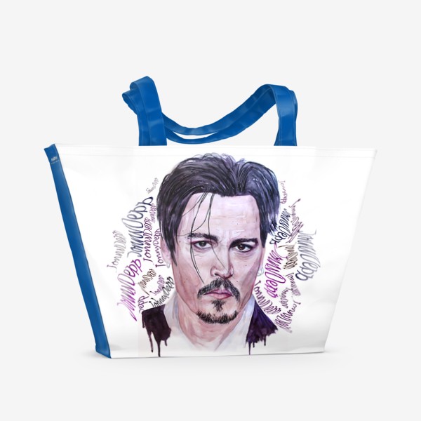 Пляжная сумка «Джонни Депп. Johnny Depp»