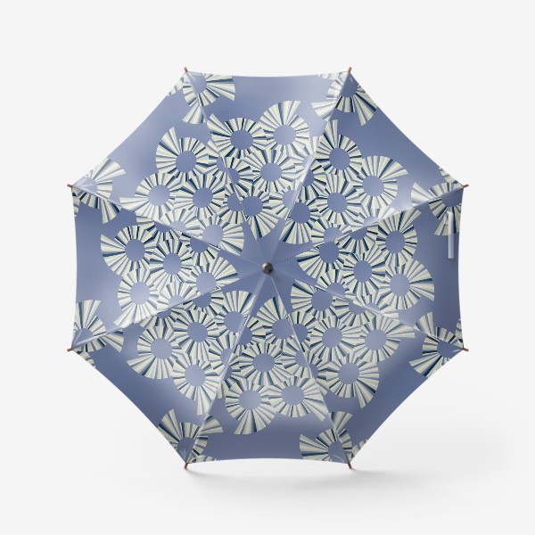 Зонт «Абстрактные круги на пыльно сиреневом фоне»
