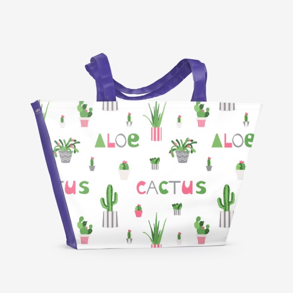 Пляжная сумка «CACTUS&ALOE»