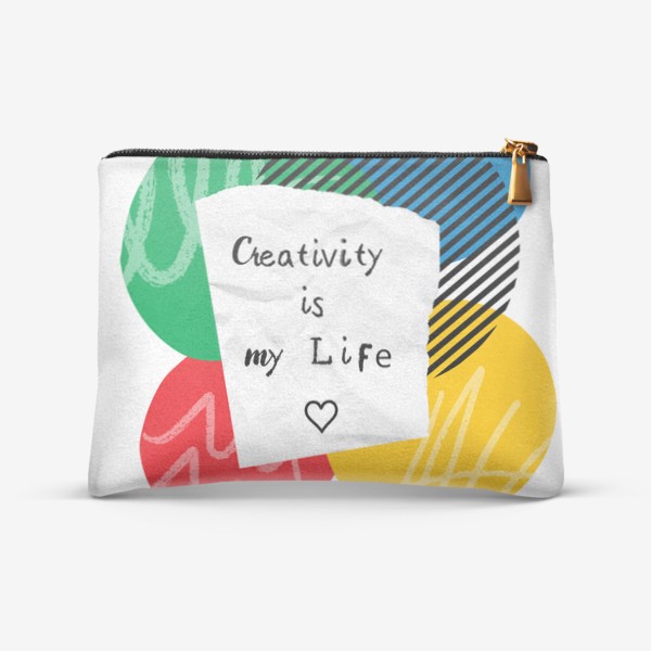 Косметичка «Creativity is my life »