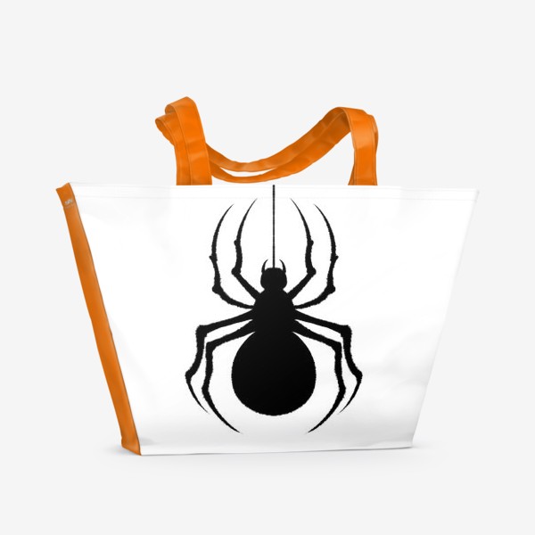 Пляжная сумка «Чёрный паук»
