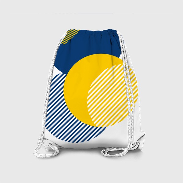 Рюкзак «Синие и жёлтые формы»