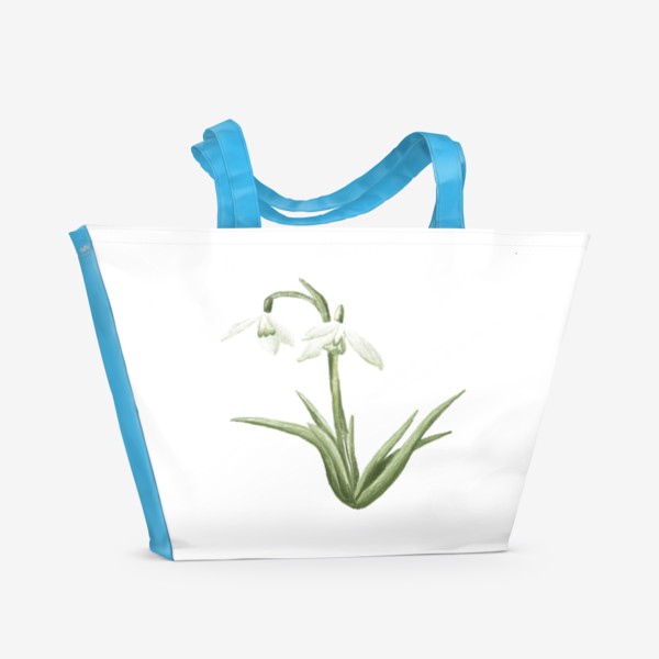 Пляжная сумка «Весна подснежник»