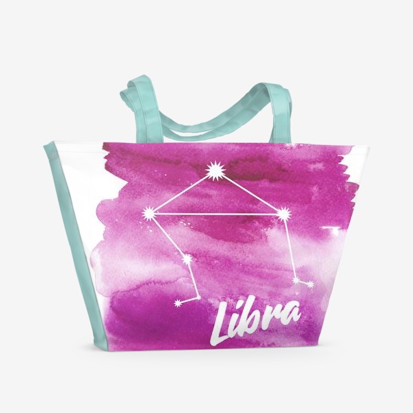 Пляжная сумка «Libra. Весы. Подарок весам. Зодиак»