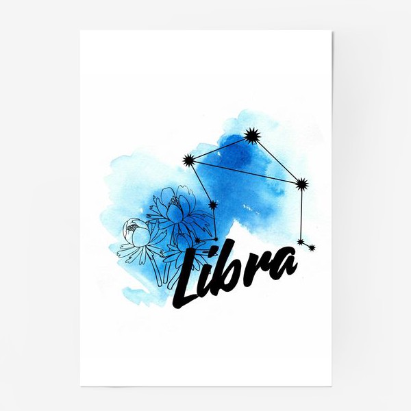 Постер «Libra. Весы. Подарок весам. Зодиак»
