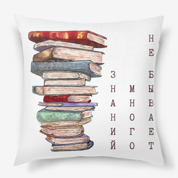 Подушка «Знаний много не бывает»