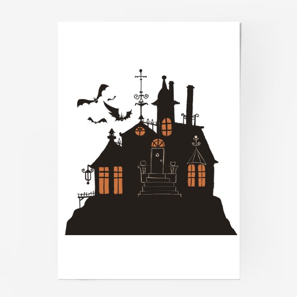 Постер «Хэллоуин, замок»