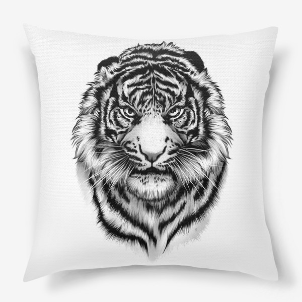 Подушка «Тигр Черно-белый »