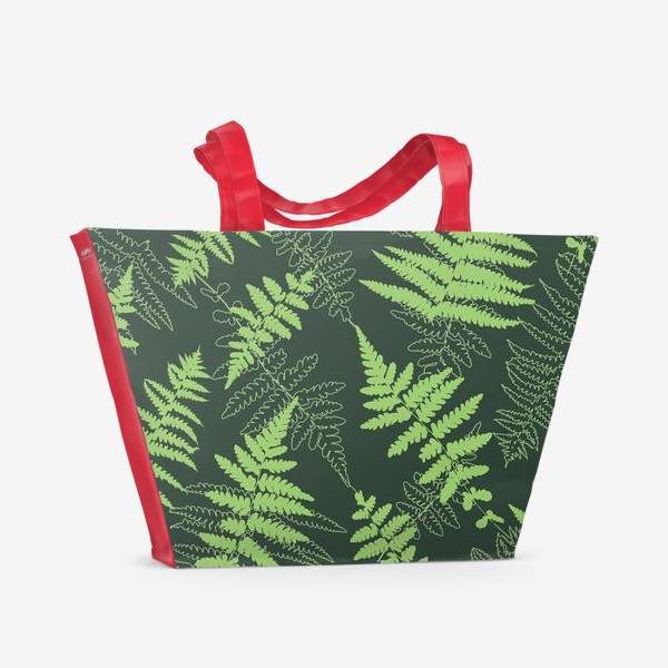Пляжная сумка «Лесной папоротник»