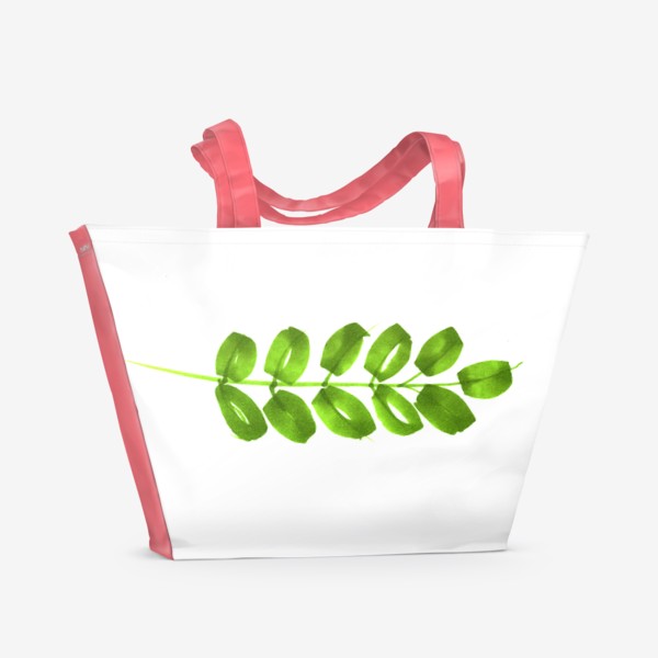 Пляжная сумка «Зеленая веточка»