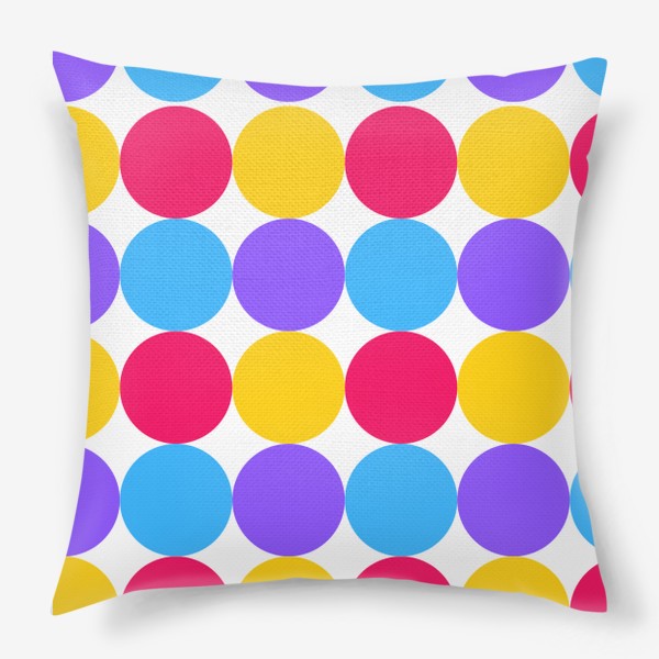 Подушка «Разноцветные круги»