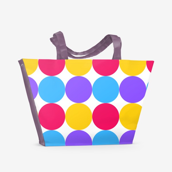 Пляжная сумка «Разноцветные круги»