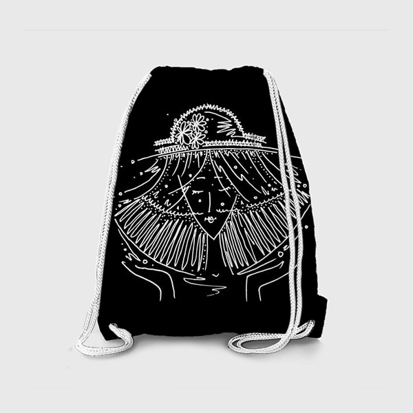 Рюкзак «Весы зодиак черный»
