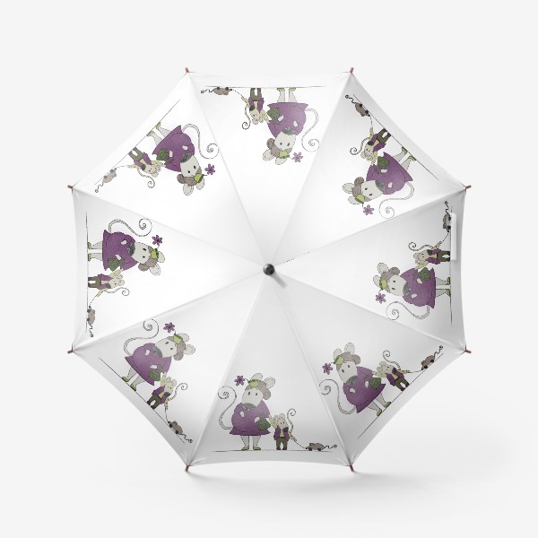 Зонт «буду мамой Х2 фиолетовый»